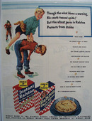 Ralston Cereal Boys Playing Leap Frog Ad 1945