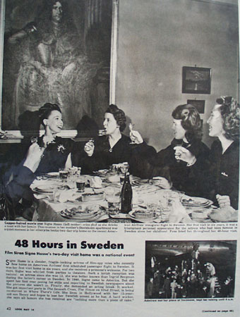 Signe Hasso 48 Hours in Sweden Article Picture 1946