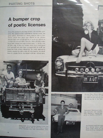 Bumper Crop of Poetic Licenses Article With Pictures 1972