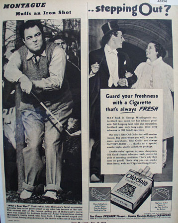 Lorillard Old Gold Cigarettes 1938 Ad