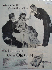 Old Gold Cigarettes Wolf In The Fold 1946 Ad