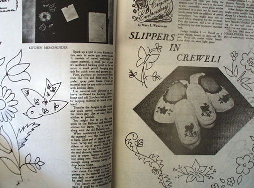 Blue Ribbon Patterns Crewel Magazine 1970