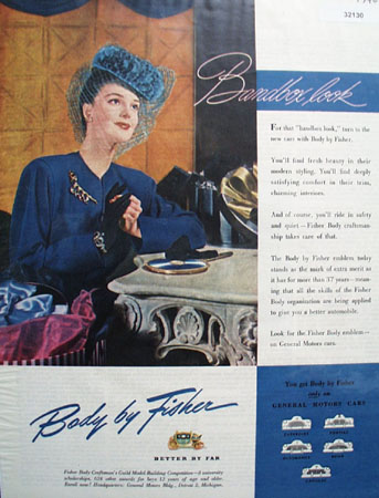 Body By Fisher Bandbox Look 1946 Ad