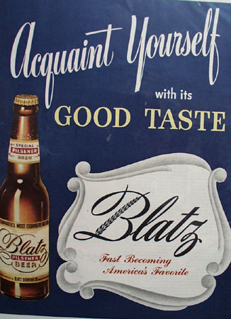 Blatz Beer Acquaint yourself 1946 Ad