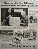 Camel Cigarette Commander Ellsberg 1938 Ad