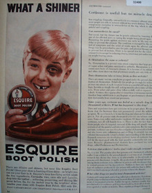 Esquire Boot Polish Black Eye 1956 Ad