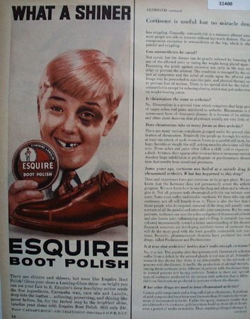 Esquire Boot Polish Black Eye 1956 Ad