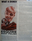 Esquire Boot Polish Black Eye 1956 Ad