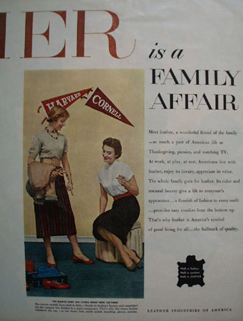 Leather Industries of America 1954 Ad