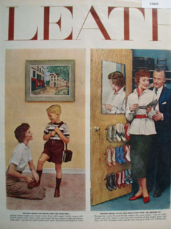 Leather Industries of America 1954 Ad