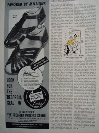 The Recordia Process Sandal 1948 Ad.