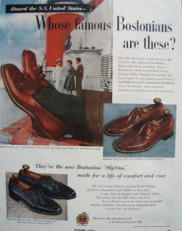 Bostonians Shoes Maestro Meyer Davis 1953 Ad
