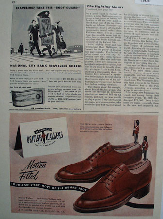 British Walkers Motion Fitted Shoes 1947 Ad