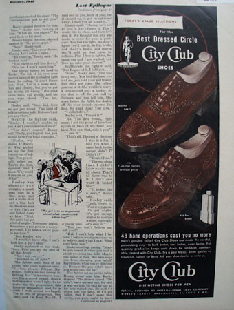 City Club Shoes Todays Value Selections 1948 Ad