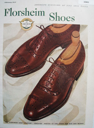 Florsheim Shoes Fine Shoe Value 1947 Ad