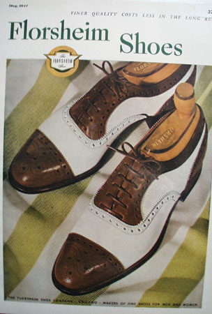 Florsheim Shoes Finer Quality 1947 Ad