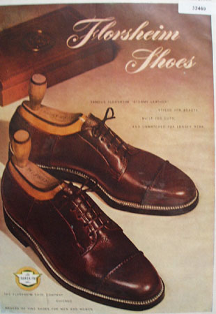 Florsheim Shoes Stormy Leather 1948 Ad