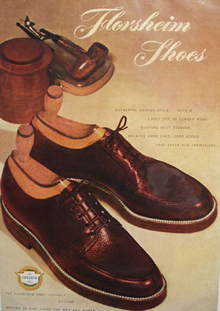 Florsheim Shoes Campus Style 1948 Ad