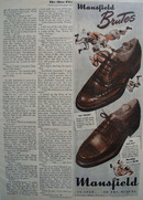 Mansfield Shoes In Step To The Minute 1947 Ad