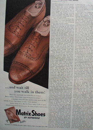 Matrix Shoes by Heywood Leather Footprint 1947 Ad