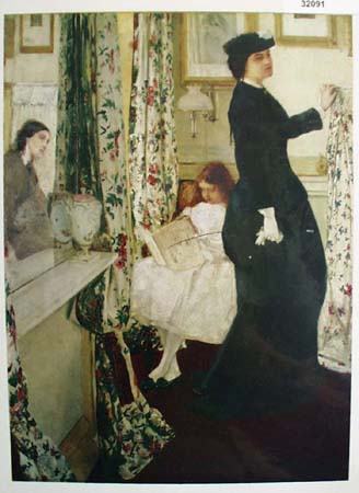 Mother And Daughter Picture in Bedroom 1903
