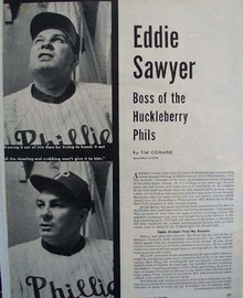 Eddie Sawyer Philadelphia Phillies Article 1951