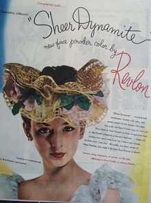 Revlon Sheer Dynamite Face Powder Ad 1945