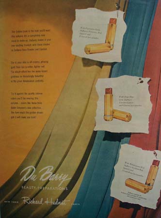 DuBarry New Look Is Golden Ad 1946