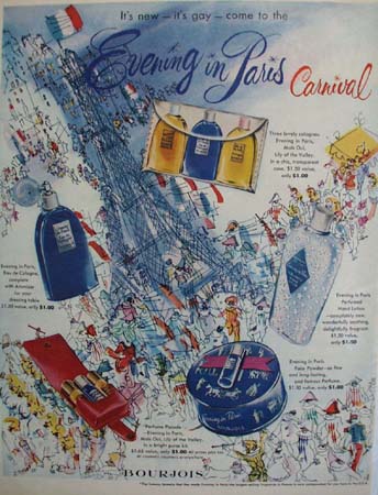 Evening In Paris Carnival Ad 1951