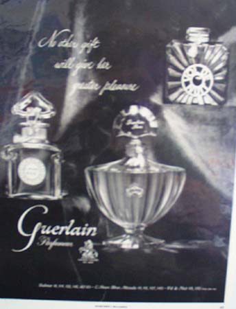Guerlain Perfumes Christmas Ad 1953