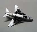 Metal realistic airplane Cosair II