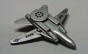 Plastic Realistic looking Navy 902 airplane