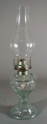 Mini Oil Lamp, with birds around bowl