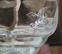 Mini Oil Lamp, with birds around bowl