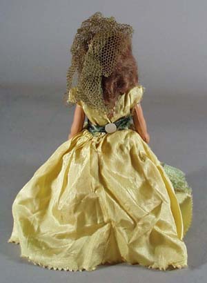 1940s Story book doll, this is a hand painted face plastic doll