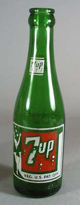 7 up bottle 1950s era