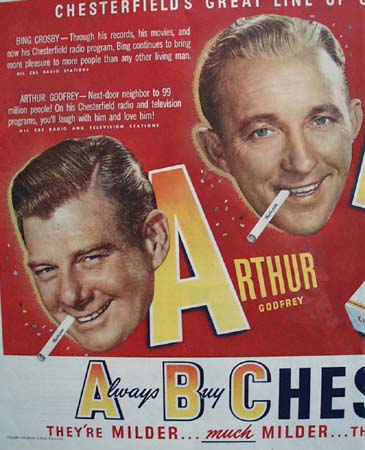 Chesterfield Cigarette Great Line Up 1949 Ad