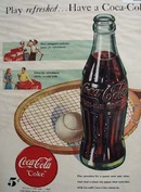 Coca Cola Tennis 1948 Ad