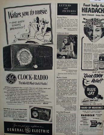 General Electric Radio Most Useful Radio 1950 ad