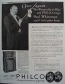 Philco Radio Paul Whiteman 1932 Ad