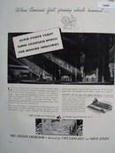 Chesapeake and Ohio Lines Spinning Wheels 1941 Ad