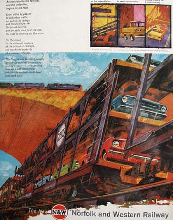 The New Norfolk and western Railway 1965 Ad