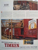 Timken Bearings V, I. P. 1959 Ad