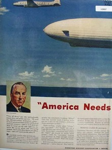 Goodyear Aircraft Eddie Rickenbacker 1945 Ad