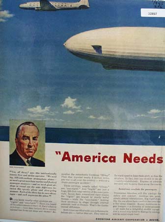 Goodyear Aircraft Eddie Rickenbacker 1945 Ad