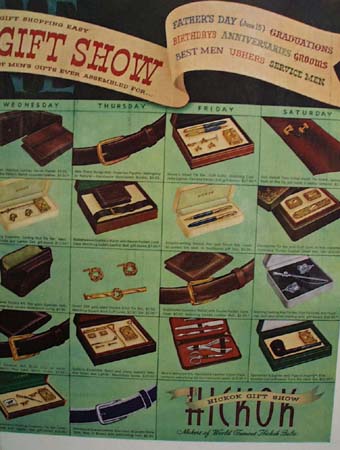 Hickok Accessories Gift Show 1952 Ad
