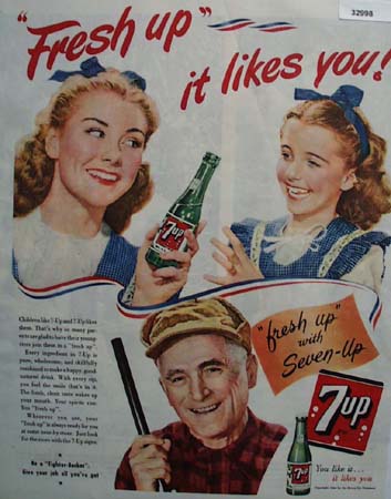 7up Fresh Up With Seven Up 1944 Ad