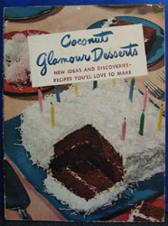 Coconut Glamour Desserts Cookbook 1949