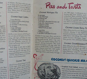 Coconut Glamour Desserts Cookbook 1949