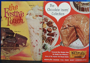 4 Nestles Recipes Cookbooks 1959 to 1962